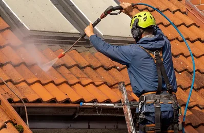 Démoussage et hydrofuge de toiture à Momas